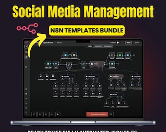 N8N Social Media Automation Templates | No-Code Workflows (JSON)