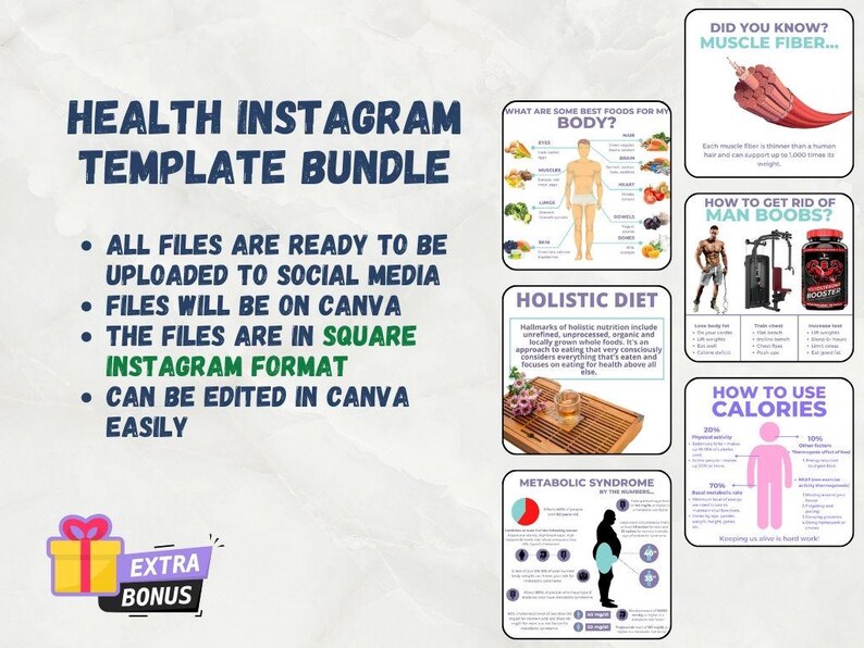 1500+ Canva-infografikmallar för hälsa | Fitness, Näring (redigerbar) bild 2