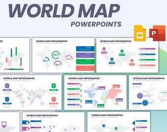 World Map PowerPoint Templates | Editable Presentation (20 Slides)