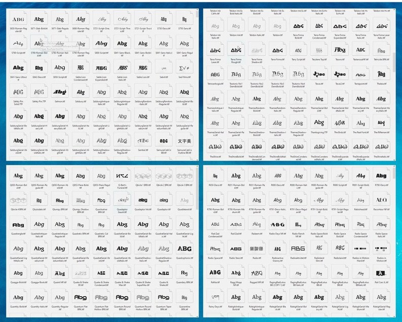 10,000 Biggest Font Collection Bundle Premium Fonts - Etsy