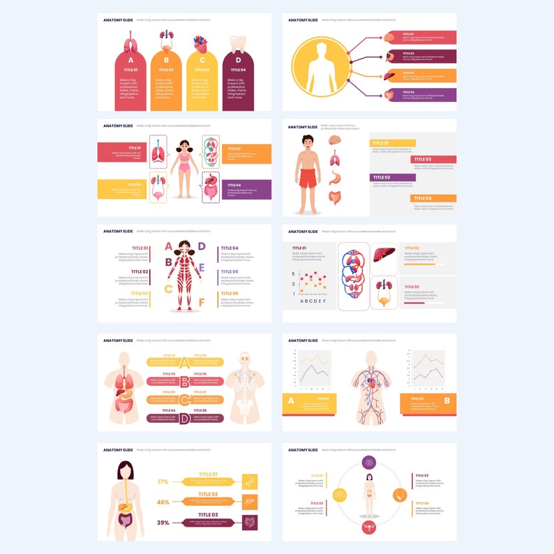 Anatomy Powerpoint Template | Fully Editable Medical Presentation - Etsy
