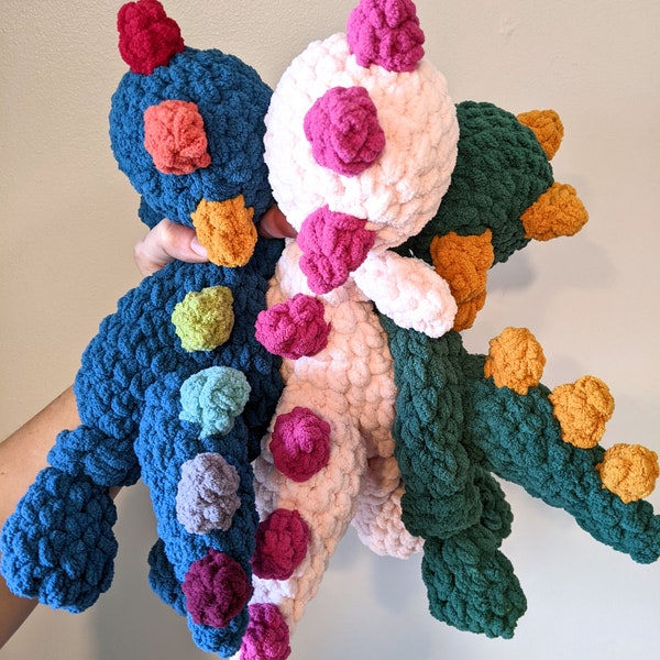 Dino snuggler | Dinosaur crochet lovey | Baby shower gift | First birthday gift | Easter basket gift