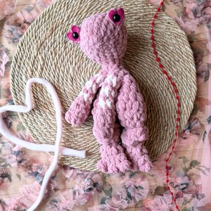 Frog Crochet Lovey | Froggy Snuggler for Valentine Basket | Crochet Toad | Baby Shower Gift | First Birthday Gift | Woodland collection