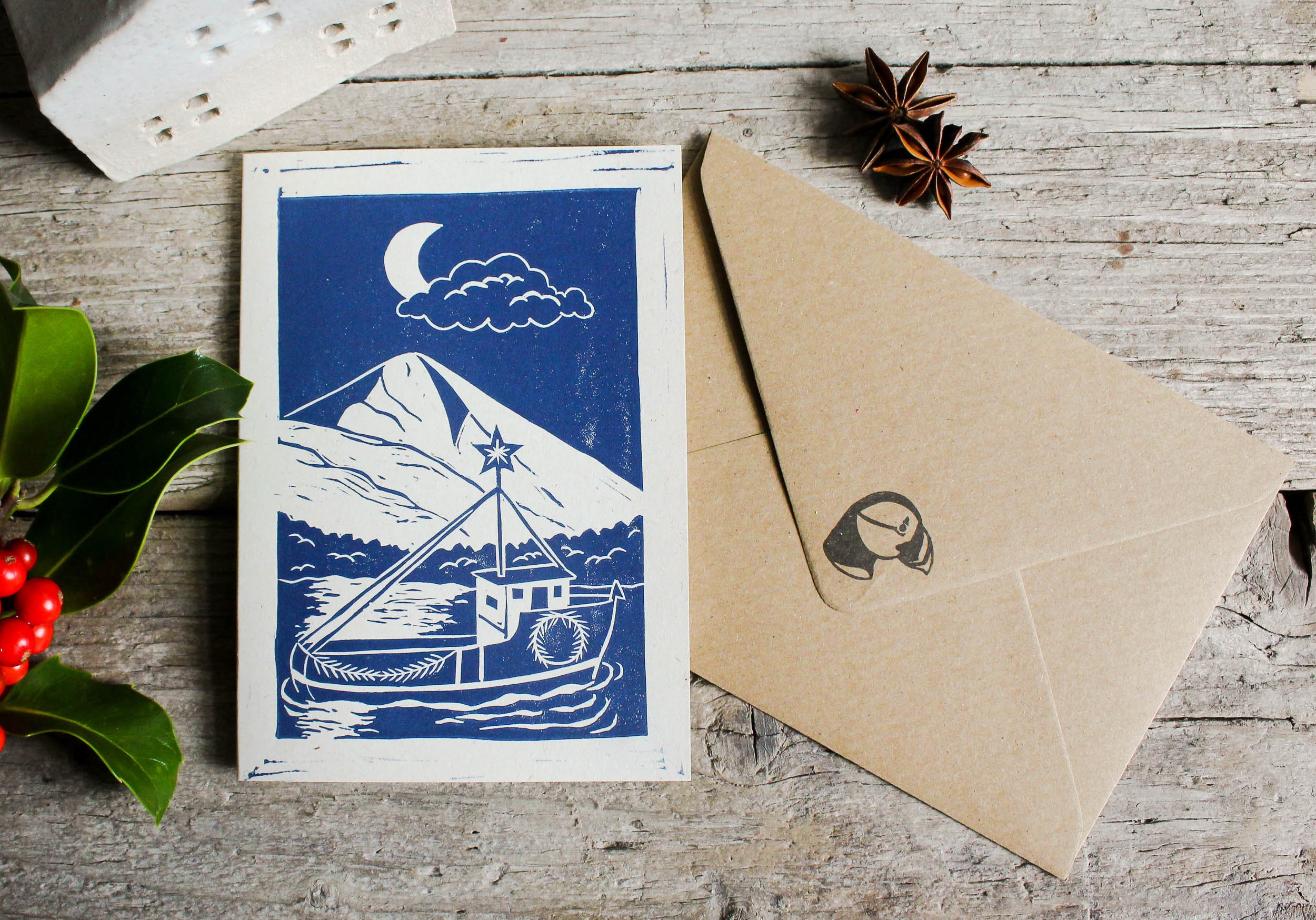 Set of 3 Christmas Winter Scene Cards Snow Globe Winter - Etsy