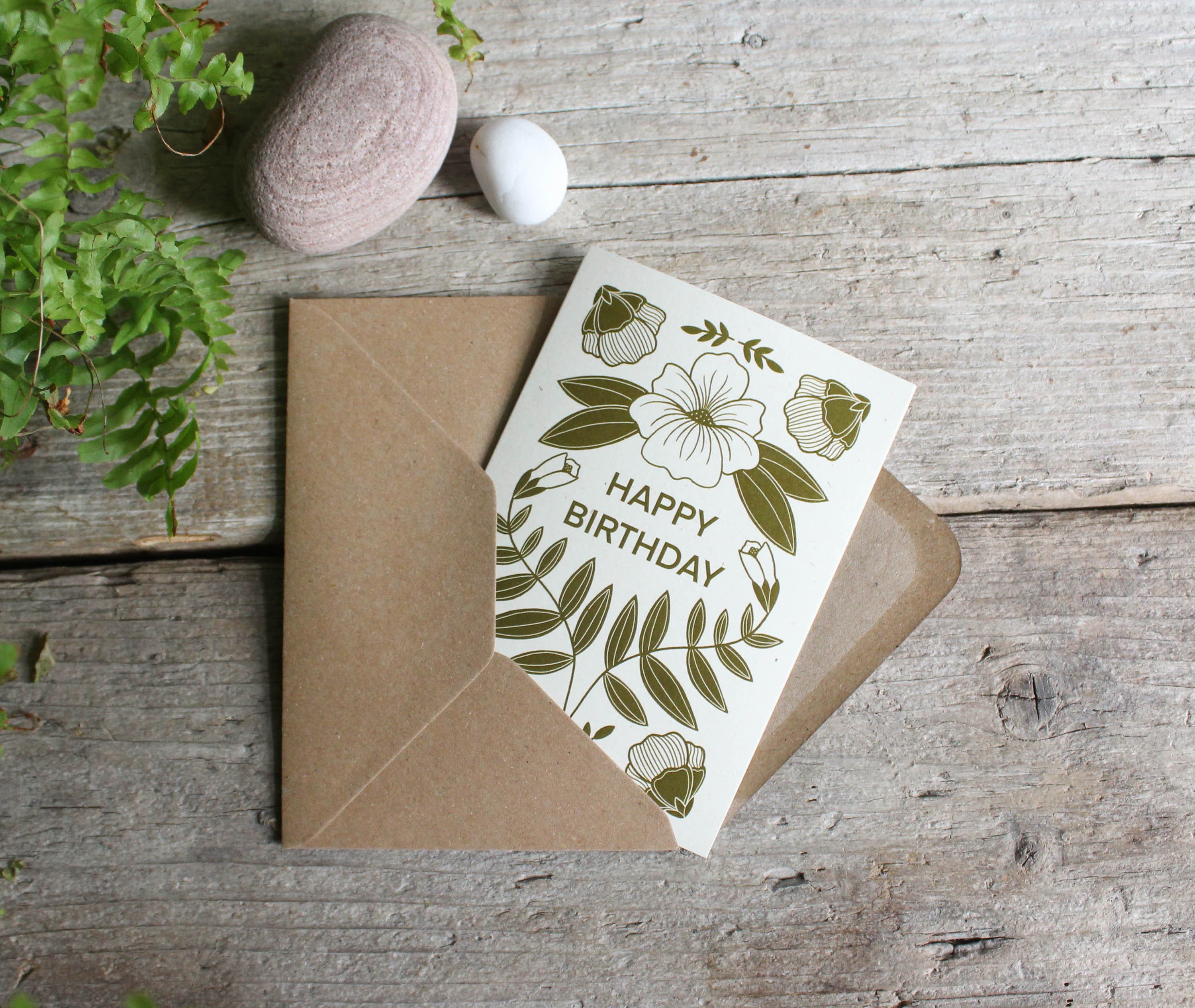 Bsb - 50th Birthday Card - Nature Card - Sustainable Birthday Cards - Birthday Cards With Envelope - Birthday Card Women & Men - Greeting Card 15.5 X 15.5 Cm - View #2
