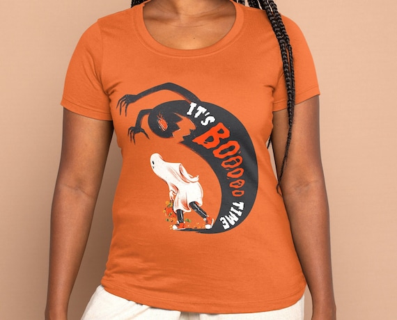Halloween Shirts, It's Boo Time Shirt, Halloween Gift, Super Fun BOO with Ghost, Boo Halloween Shirt Gift, Ghost Shirt, Halloween Costume