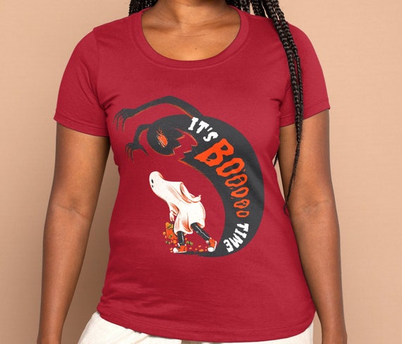 Halloween Shirts, It's Boo Time Shirt, Halloween Gift, Super Fun BOO with Ghost, Boo Halloween Shirt Gift, Ghost Shirt, Halloween Costume