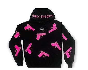 Sudadera con capucha de corazón