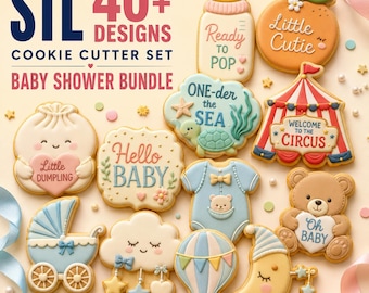 40+ Baby Shower Cookie Cutter STL Bundle, 3D Print Files (Digital Download)