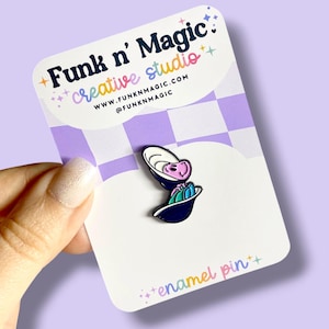 Disney Inspired Baby Oyster Enamel Pin | Inspired Alice in Wonderland | Hard Enamel Pin | Disney Accessories