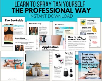 DIY Spray Tan Guide: Home Airbrush Tanning Ebook, Professional Tips, Step-by-Step Instructions