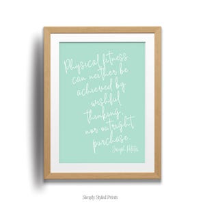 Pilates Printable Wall Art, Pilates Poster, Joseph Pilates Quote, Pilates Studio Decor, Home Gym Decor, Pilates Gift, Wall Art, Gift for Her