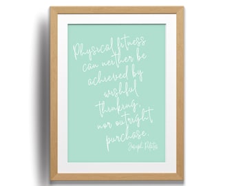 Pilates Printable Wall Art, Pilates Poster, Joseph Pilates Quote, Pilates Studio Decor, Home Gym Decor, Pilates Gift, Wall Art, Gift for Her