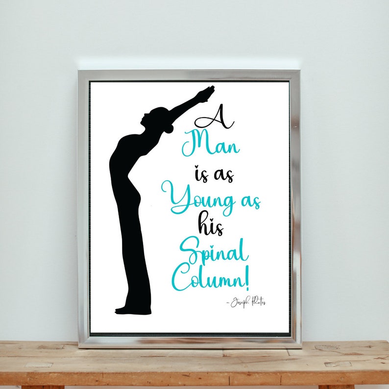 Pilates Wall Art, Joseph Pilates Studio Art, Set of 8 Pilates Quotes, Gift For Mom image 6