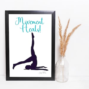 Pilates Wall Art, Joseph Pilates Studio Art, Set of 8 Pilates Quotes, Gift For Mom image 4