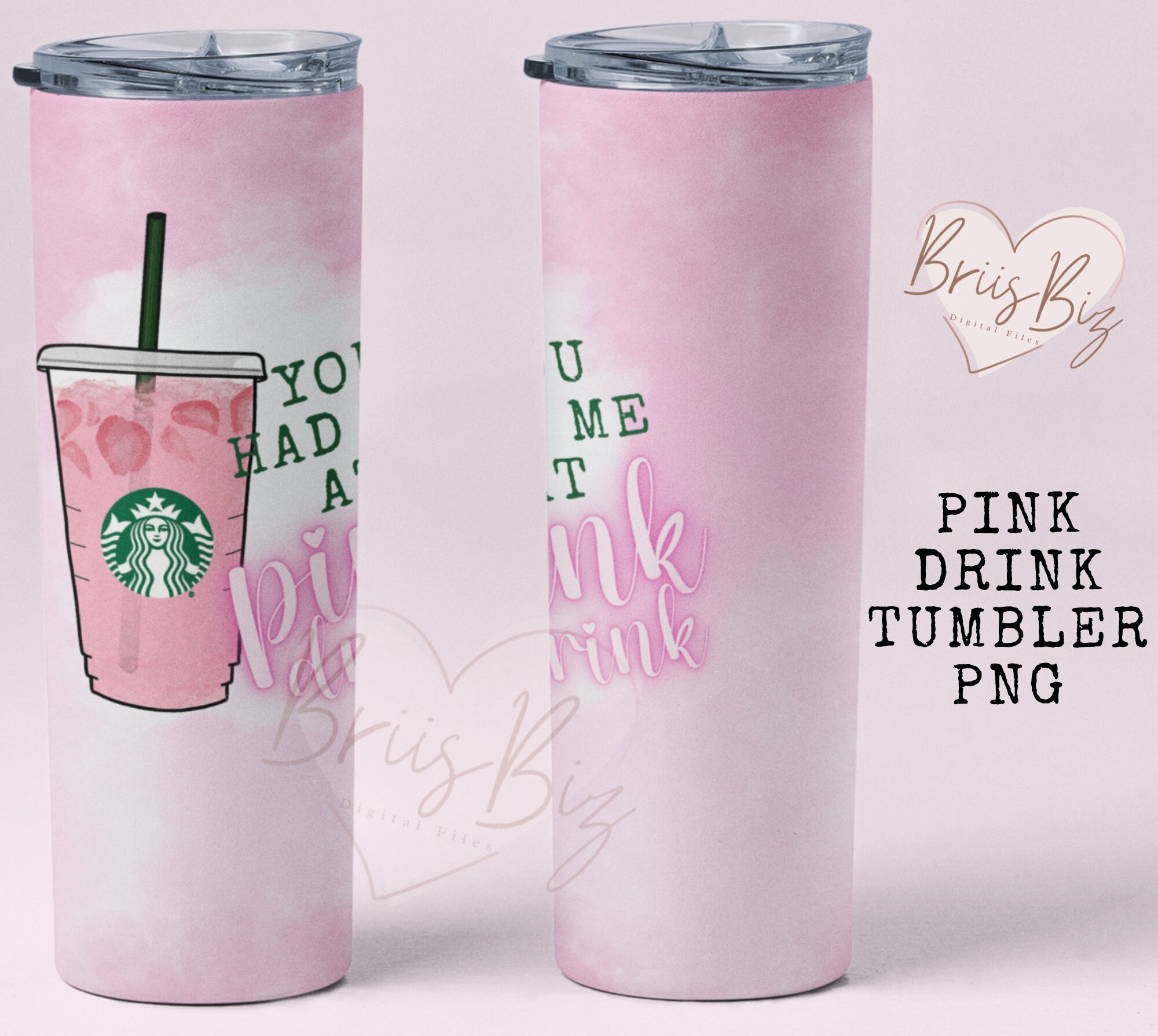 Pink Drink PNG Etsy
