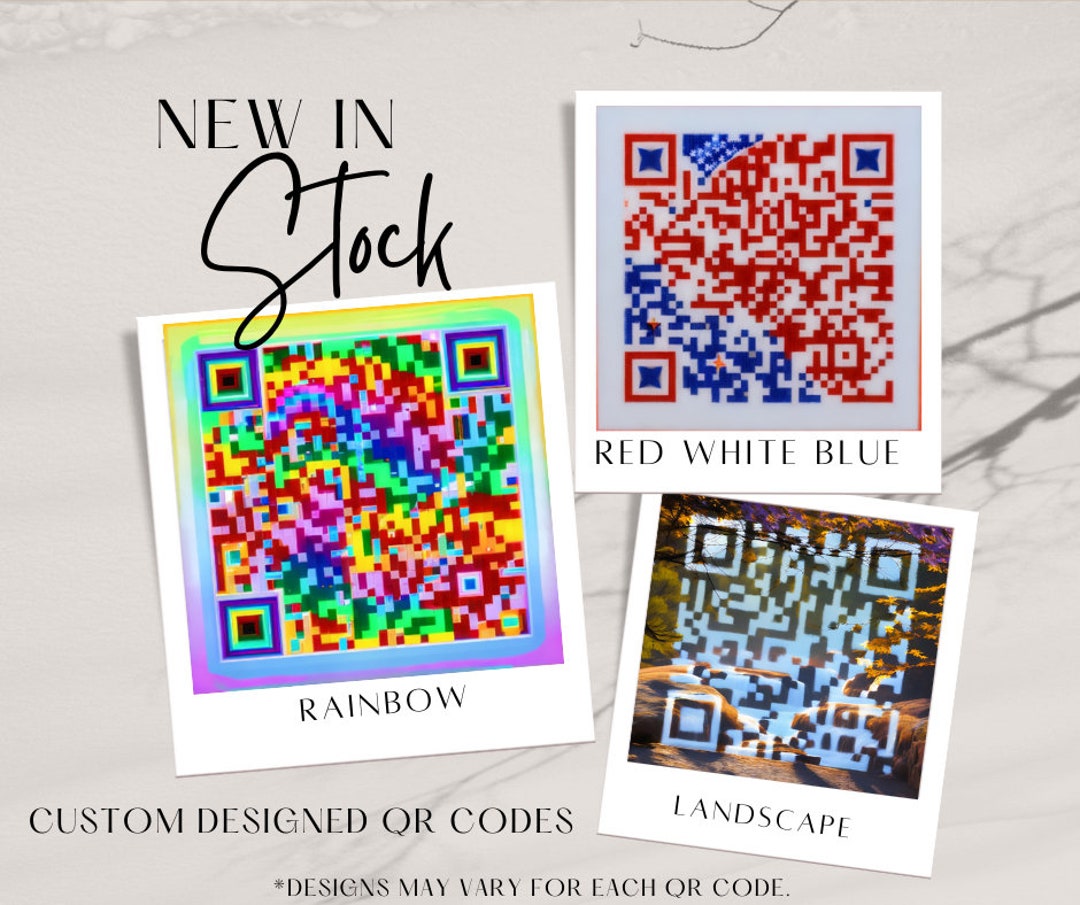 Custom QR Codes Digital Download Colorful Personalize - Etsy
