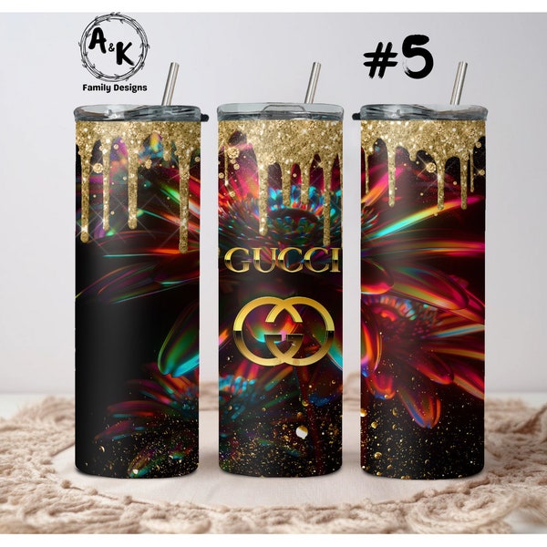 Gucci Personalize Customize Stainless Steel 20oz Tumbler Gift With Accessories Cup Spill Proof Insulated Photo Name