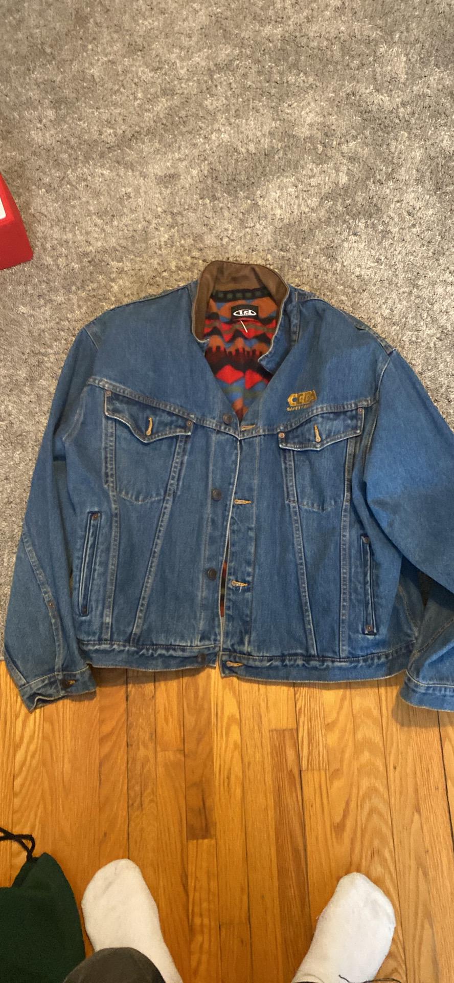 ミュージック m... Mens Vintage Jean Jacket Large - Etsy