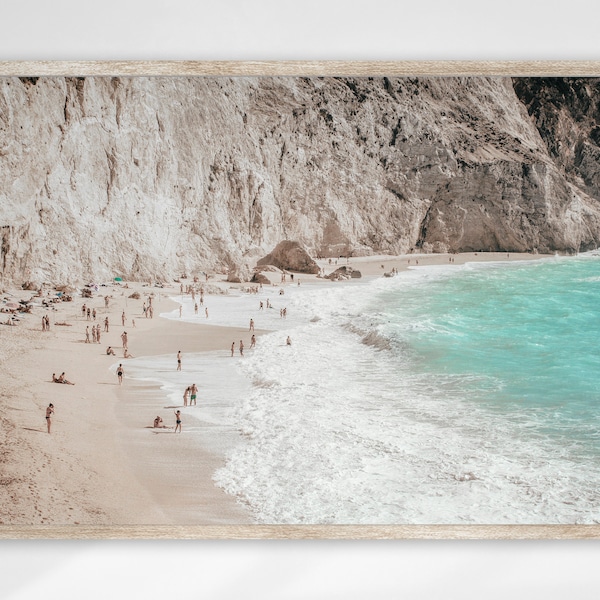 White Cliff Beach, Milos Beach Photo, Greece Island Print, White Sand Beach, Coastal Digital Art, Greece Beach Printable, Coastal Greece Art