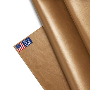 Marine Vinyl Fabric, Upholstery Faux Leather, Outdoor Boat Automotive, DIY and Crafting Pleather - Cut by The Yard Guld