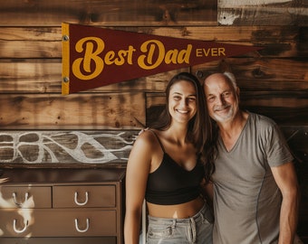 Perfect Personalized Father’s Day Gifts, Best dad ever felt sign for fathers day gift, father day banner, fathers day present