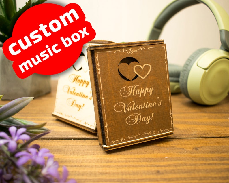 music box custom 2 year anniversary gift for him