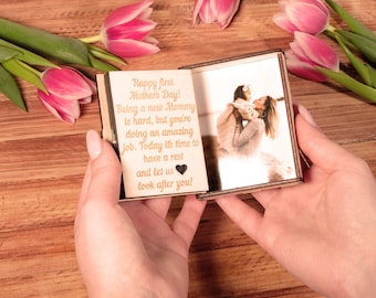 Personalized music gifts for Mom, Custom song music box with photo,  Mothers day gift for nana, Picture music  box,