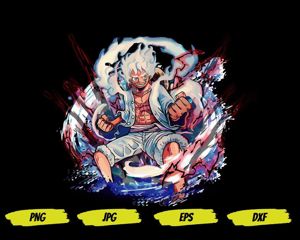 Luffy Gear 4 Snake Man PNG, One Piece PNG File Digital Download