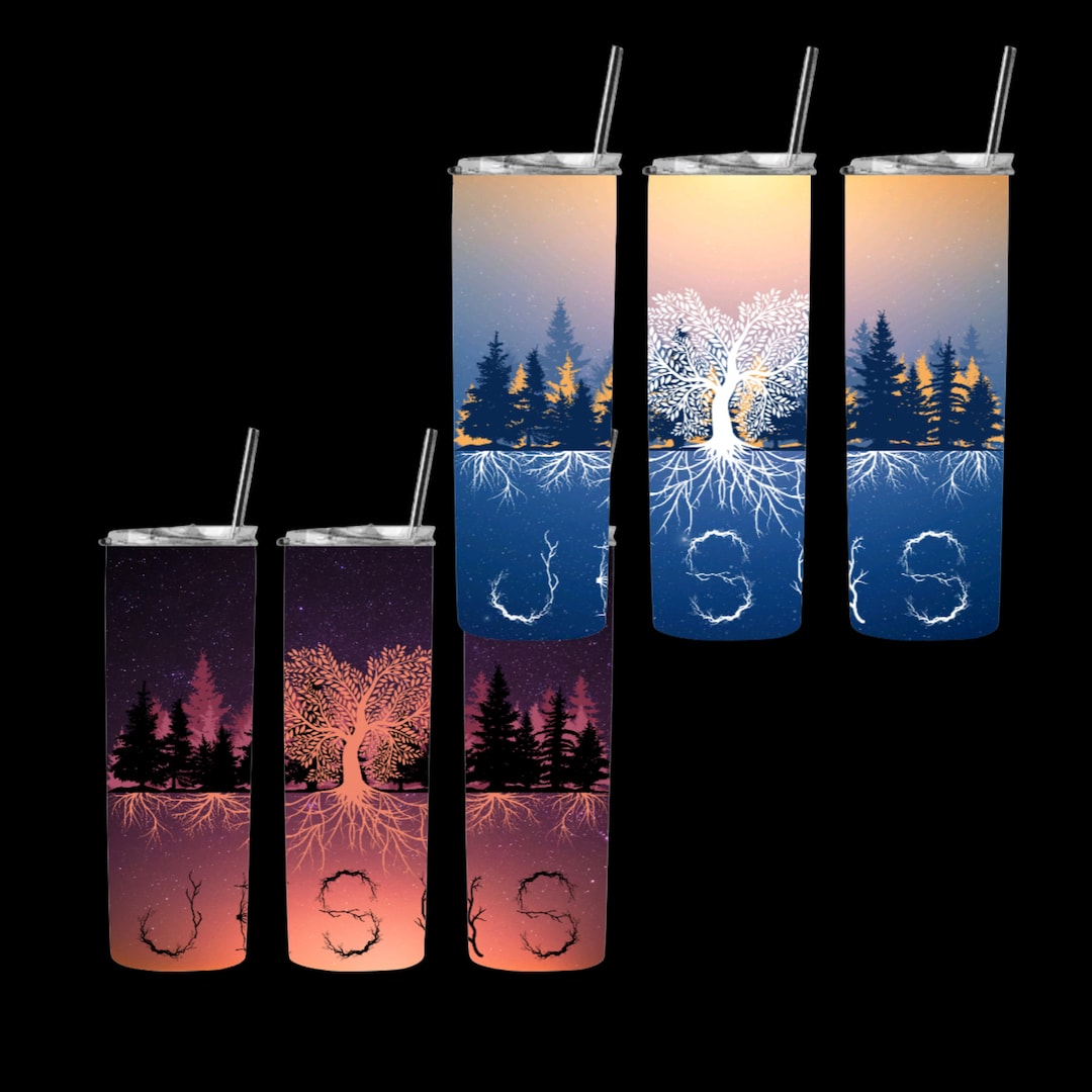 Jesus Tumbler Wraps, Christian Tumbler Wraps, Tree Roots Jesus Design ...