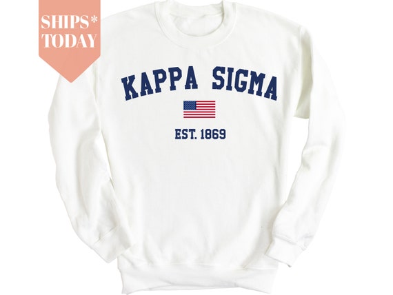 meesteres Tegenover Vloeibaar Kappa Sigma USA Flag Fraternity Sweatshirt Kappa Sig - Etsy België