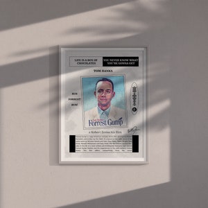 Forrest Gump Movie Poster, Tom Hanks Movies Poster, Forrest Gump Poster Wall Decor, Movie Posters Art, Modern Forrest Gump Poster