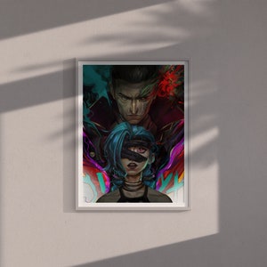 League of Legends Poster, League of Legends Arcane Poster, Print, Wall Decor, Video Game Posters, Multiplayer Game, Moba game, Jinx