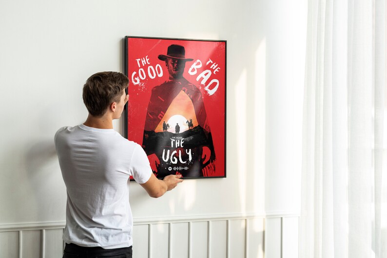 The Good, the Bad and the Ugly, Movie Poster, Modern Movie Poster Print ...