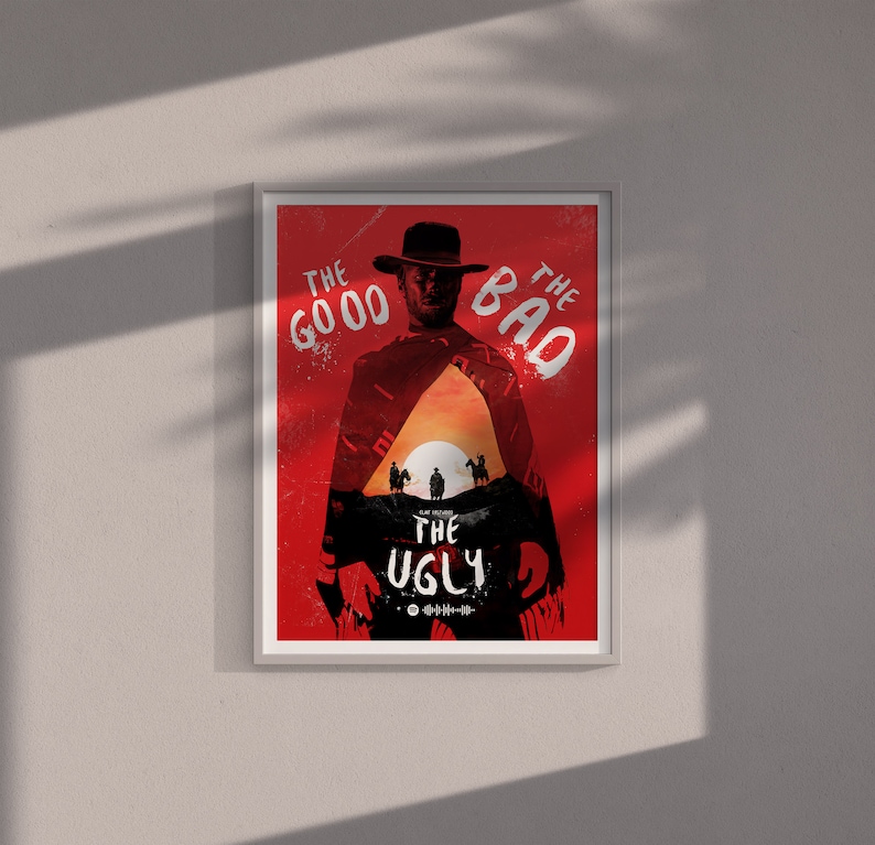 The Good, the Bad and the Ugly, Movie Poster, Modern Movie Poster Print ...