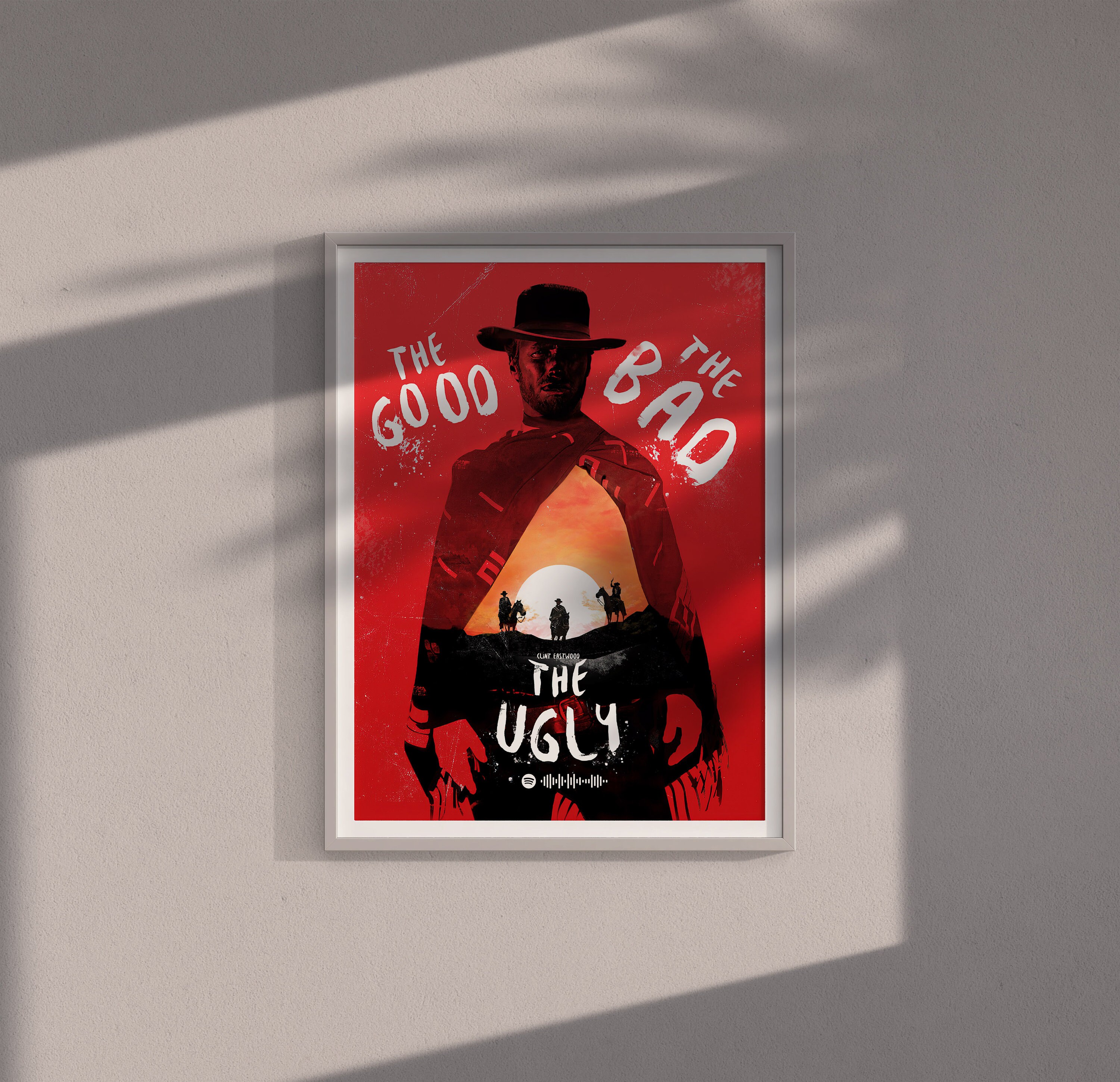 The Good, the Bad and the Ugly, Movie Poster, Modern Movie Poster Print ...