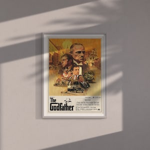 Der Pate Alternative Filmplakat, Der Pate Poster Wand Dekor, Filmposter, Al Pacino, Marlon Brando, Kultfilme