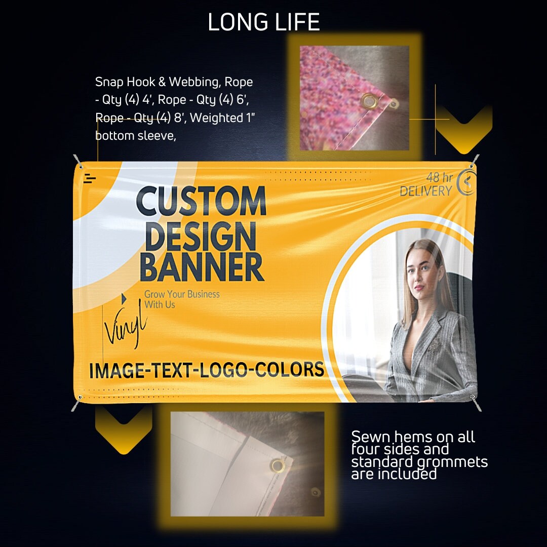 Custom Happy Birthday Banner, Custom Birthday Banner Party Decorations