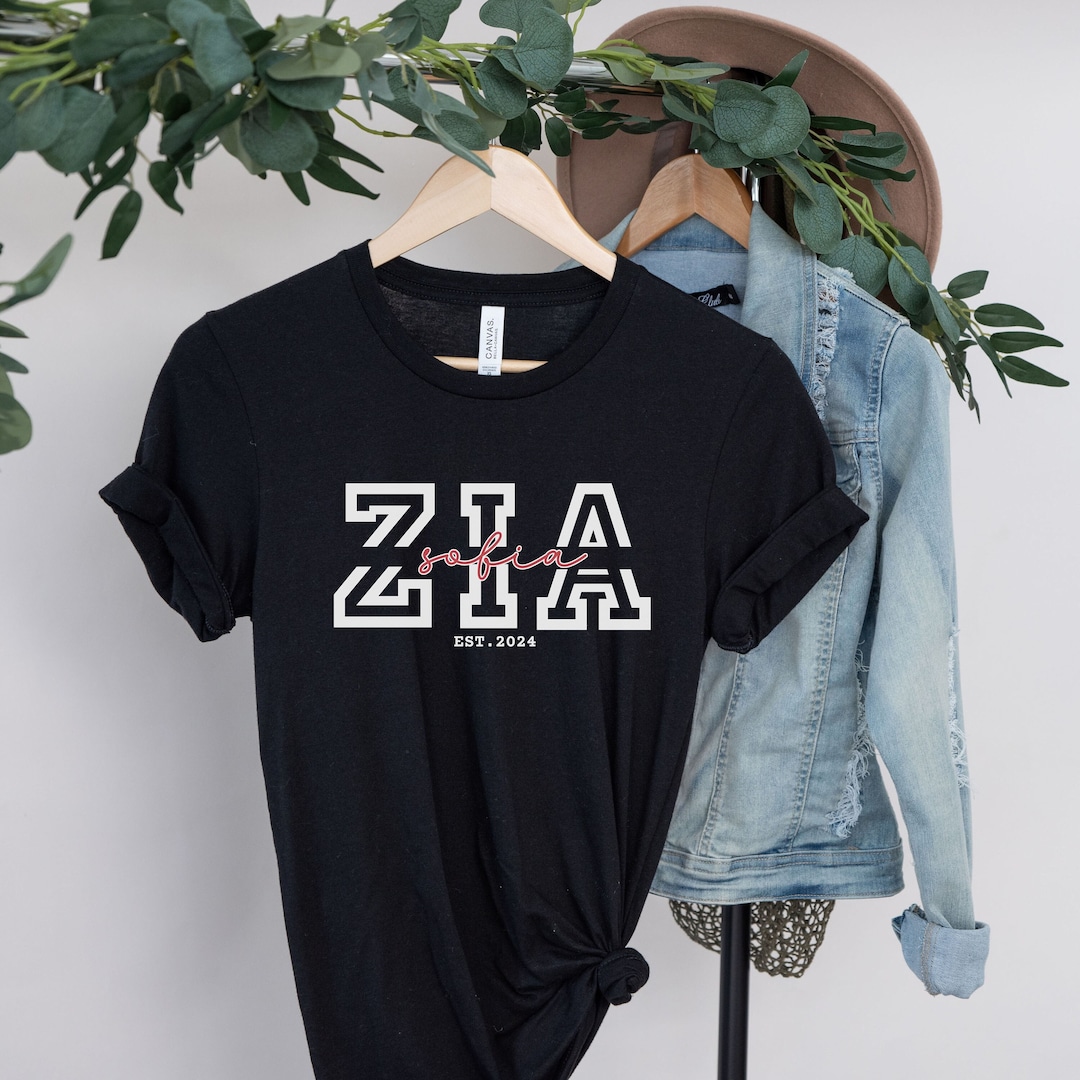 Personalized Zia Tshirt, Zia Shirt, Gift for Auntie, Zia Shirt for