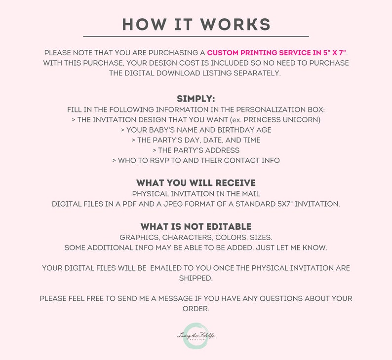 Print My Digital Download, Print My Custom Invitations, Print Cardstock Invitation, Printing