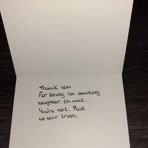 Anonymous Thank You Cards