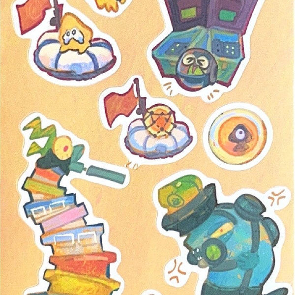 Salmon Run Sticker Sheet Set