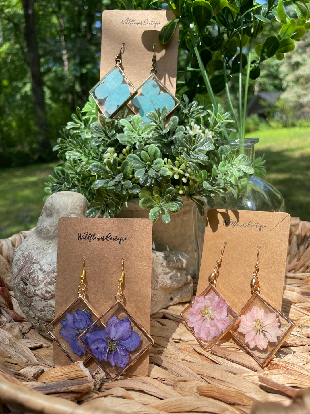 Wildflower Boutique Large Diamond Pink Purple or Blue and Etsy