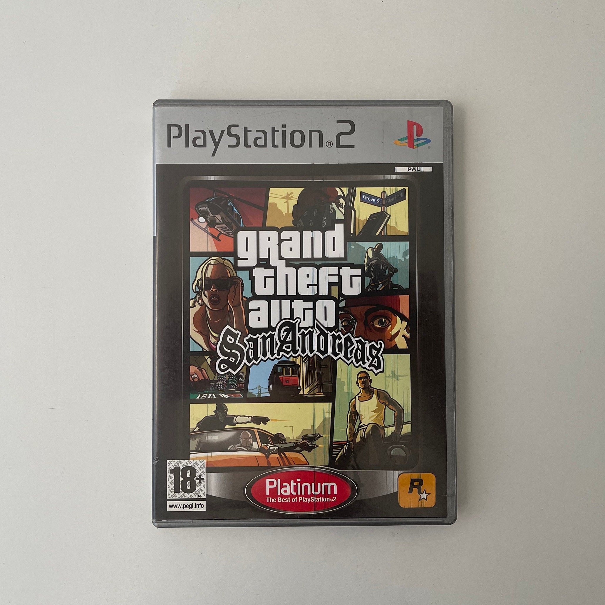 GTA San Andreas Grand Theft Auto PS2 Eng (used) - AliExpress