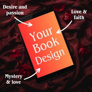 2 in 1 Exclusive Book Mockup Flatlay I Book Mockup Canva | Dark Romance | Canva Template | Book Features Mockup | Instant Digital Download