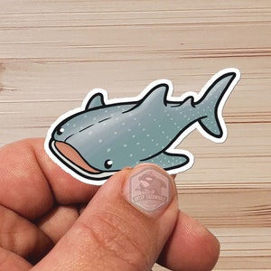 Sticker-  Water Proof Sticker- WhaleShark -  vinyl 3&quot;