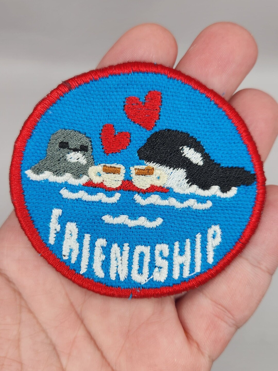 Friendship Orca & Seal Embroidered Patch – Iron on / Sew On - Etsy