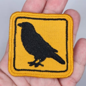 Iron On Patch - Sew On Patch - Crow - DIY Patches - Heat on Patch - Embroidered