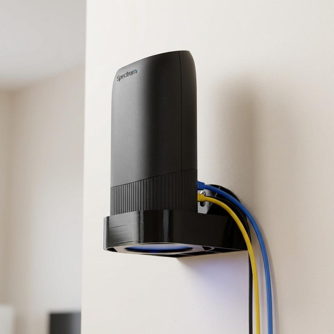 Spectrum Internet Router Sticker WALL-MOUNT Bracket for Spectrum Internet Router - Etsy