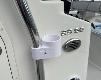 DOCK-LIFE Boat Cup Holder attaches to center console canopy 1 7/8&quot; or 2&quot; tubing